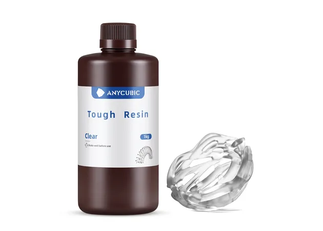 Фото 2 - CLEAR (transparent) Tough Flexible UV Resin Anycubic 1kg