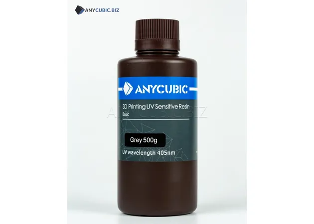 Фото 2 - GRAY Colored UV basic Resin Anycubic 0.5 kg