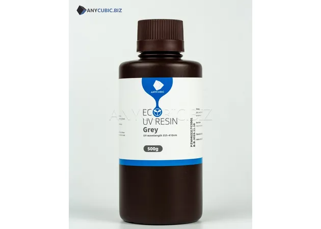 Фото 2 - Gray (Gray) ECO Plant-based UV Resin Anycubic 0.5kg