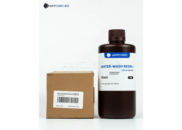 Фото 4 - Anycubic Water-Wash Resin+ Black — 1kg Water Washable Resin for 3D Printers