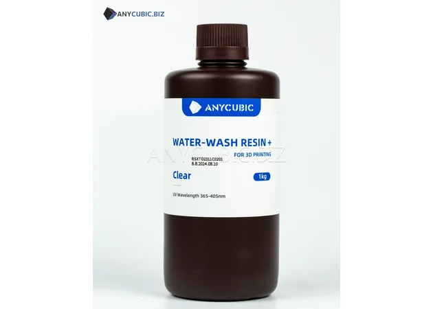 Фото 3 - Transparent Water-Washable Resin — Anycubic Water-Wash Resin+ Clear 1kg
