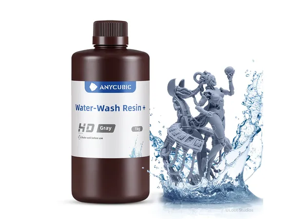 Фото 2 - Gray HD Water-Wash Resin+ Anycubic 1kg