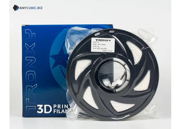 Фото 2 - White PLA plastic Tronxy for 3D printer 340m 1kg | 1.75mm