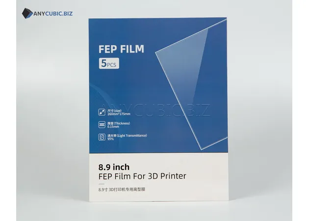 Фото 6 - FEP Film Anycubic Photon Mono X, Mono X 6K, M3 Plus, Mono X2, Mono X 6Ks 260 x 175 mm 5 pcs
