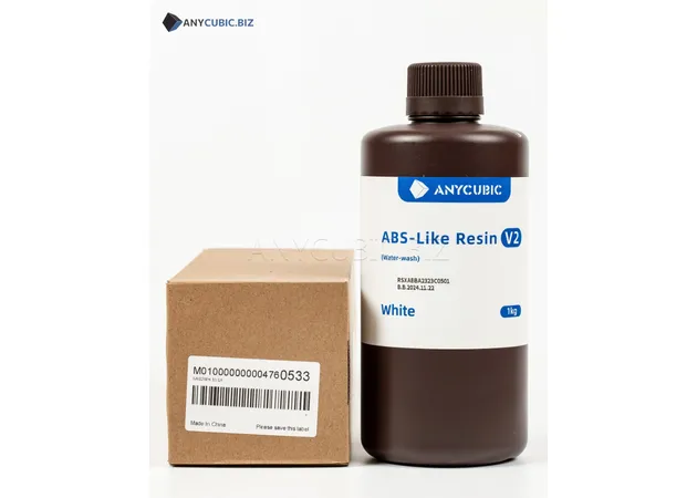 Фото 4 - Anycubic ABS-Like Resin V2 White | Water-Washable & Durable UV Resin