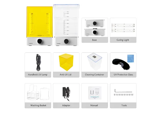 Фото 9 - Elegoo Mercury XS Bundle Washing and UV Curing Station for Resin 3D Printing