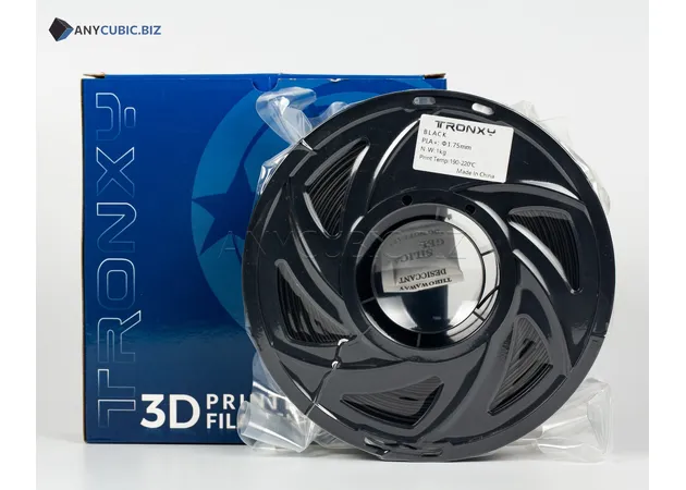 Фото 2 - Black PLA plus plastic Tronxy for 3D printer 340m | 1 kg | 1.75 mm