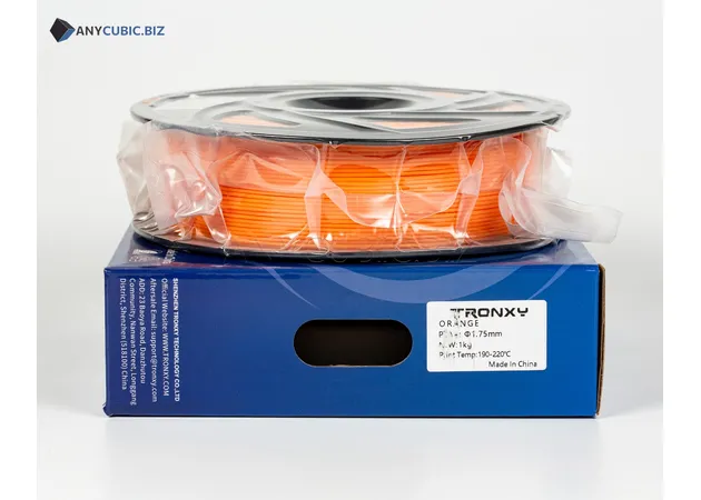 Фото 3 - Помаранчевий PLA філамент (пластик) для 3D принтера 1кг, 1.75мм, 330м Tronxy Filament