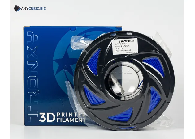 Фото 2 - Dark Blue PLA plus plastic Tronxy for 3D printer 340m | 1 kg | 1.75 mm
