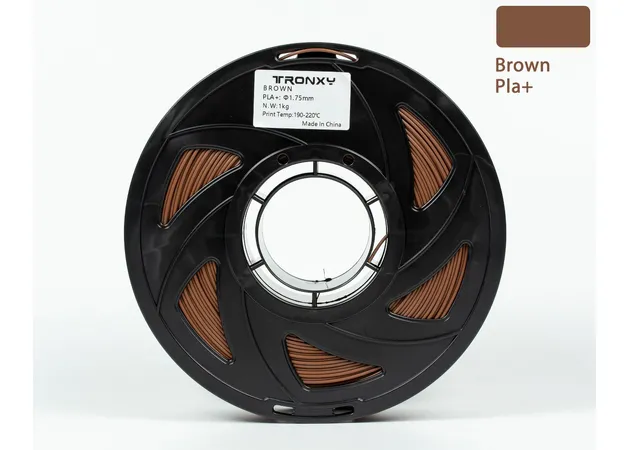 Фото 6 - Коричневий PLA філамент (пластик) для 3D принтера 1кг, 1.75мм, 330м Tronxy Filament