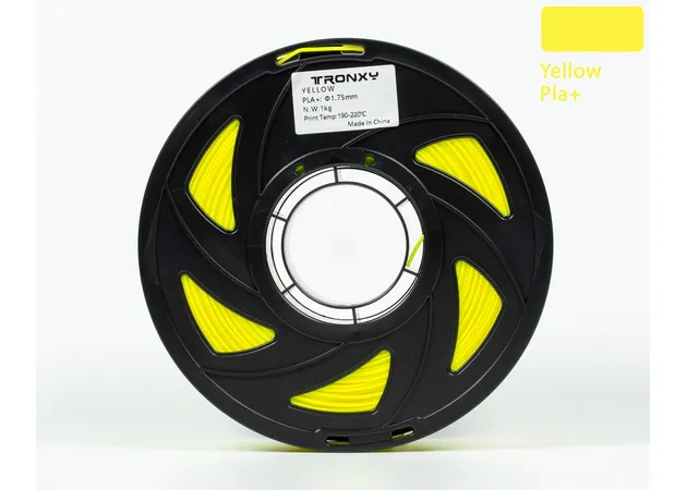 Фото 6 - Yellow PLA plus plastic Tronxy for 3D printer 340m | 1 kg | 1.75 mm