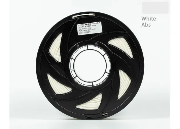 Фото 6 - White ABS filament for 3D printer 1 kg, 1.75mm, 330m Tronxy