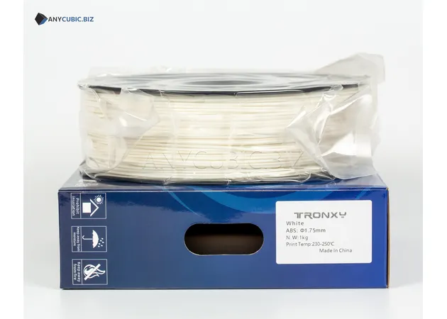 Фото 3 - White ABS filament for 3D printer 1 kg, 1.75mm, 330m Tronxy
