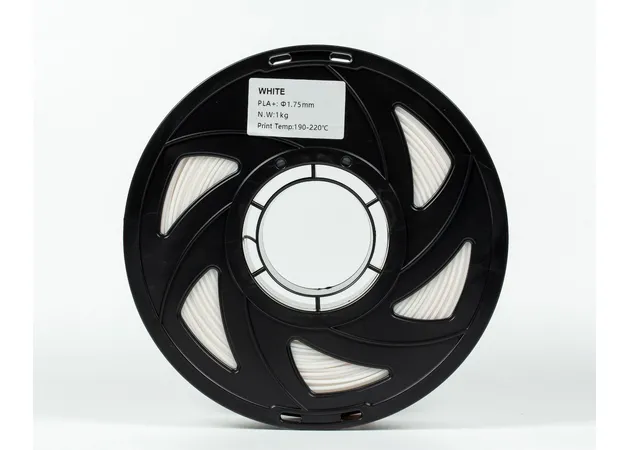 Фото 5 - White PLA Plus plastic filament for 3D printer 1kg, 1.75mm, 330m Filament