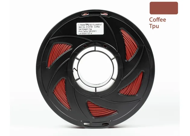 Фото 2 - Coffee TPU 95A Filament for 3D Printer 1 kg