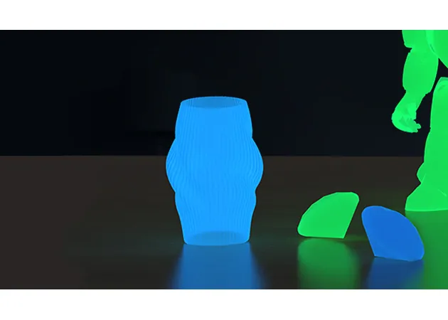 Фото 5 - PLA Luminous Glow In The Dark Blue 1.75 mm Anycubic