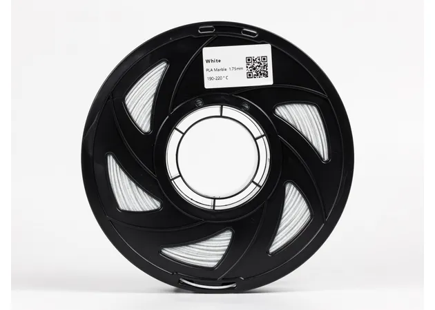 Фото 3 - Білий Мармуровий PLA-пластик Marble white1кг | 1.75мм | 330м