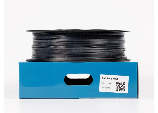 Фото 2 - ALL3DP PLA Twinkling Black Glitter Filament 1 kg 1.75 mm