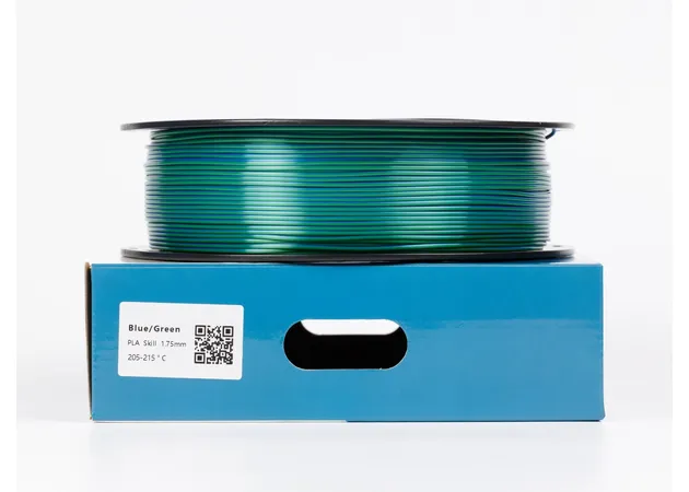 Фото 2 - PLA Silk Blue Green Filament ALL3DP 1 kg