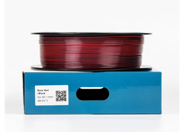 Фото 3 - PLA Silk Rose Red Black Filament ALL3DP 1 kg