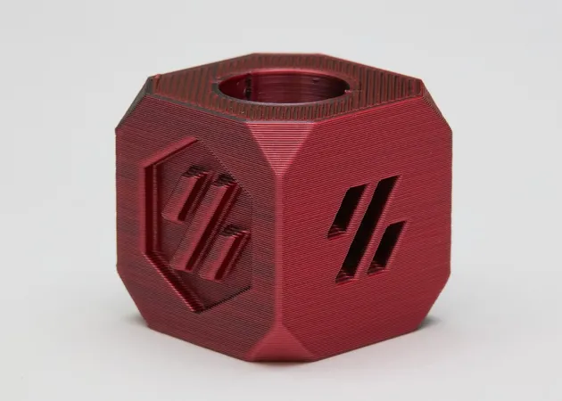 Фото 8 - PLA Silk Rose Red Black Filament ALL3DP 1 kg