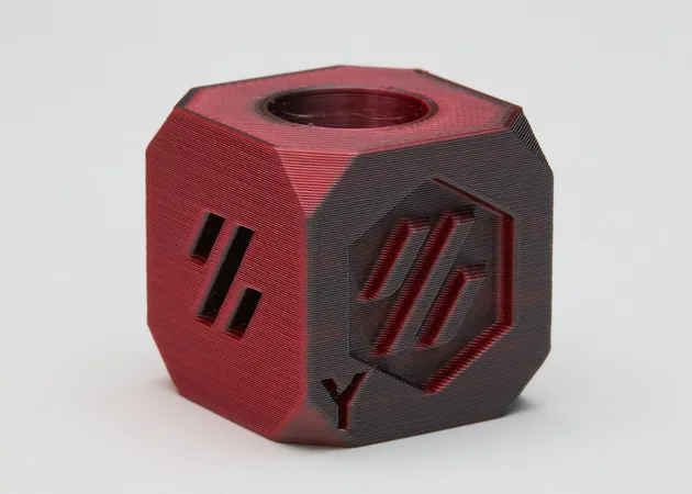 Фото 9 - PLA Silk Rose Red Black Filament ALL3DP 1 kg