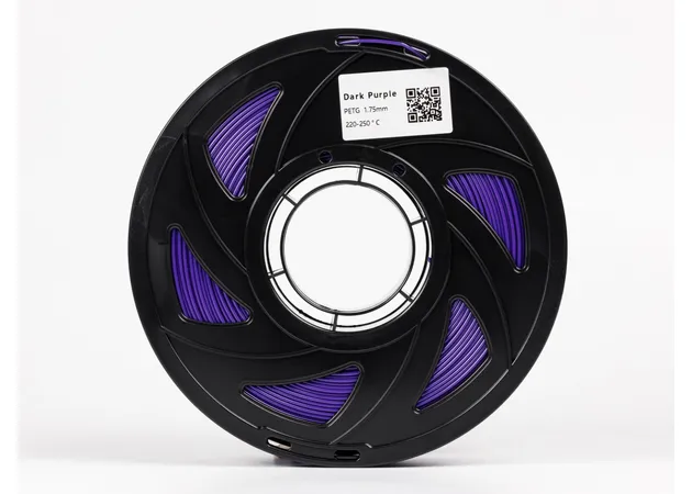 Фото 3 - Темно-фіолетовий PETG (ПЕТГ) coPET пластик для 3D принтера | DarkPurple PETG 1кг | 1.75мм | 330м