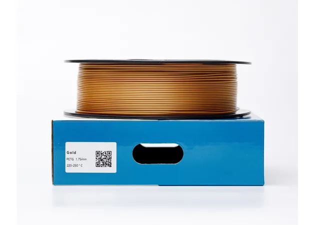 Фото 3 - Золотий PETG (ПЕТГ) coPET пластик для 3D принтера | Gold PETG 1кг | 1.75мм | 330м