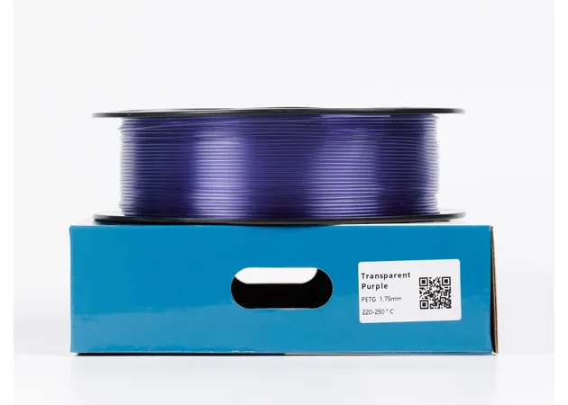 Фото 2 - Translucent Purple PETG Filament ALL3DP 1 kg