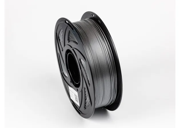 Фото 4 - Серебристый Металік PETG пластик для 3D принтера | PETG Filament Metal silver 1кг | 1.75мм | 330м