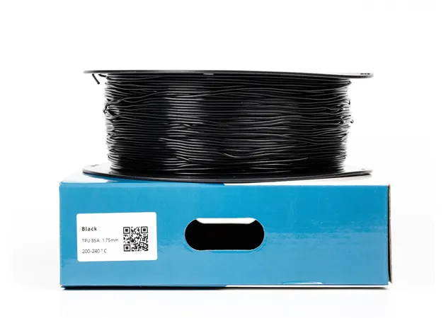 Фото 2 - Black TPU 85A Filament for 3D Printer 1 kg