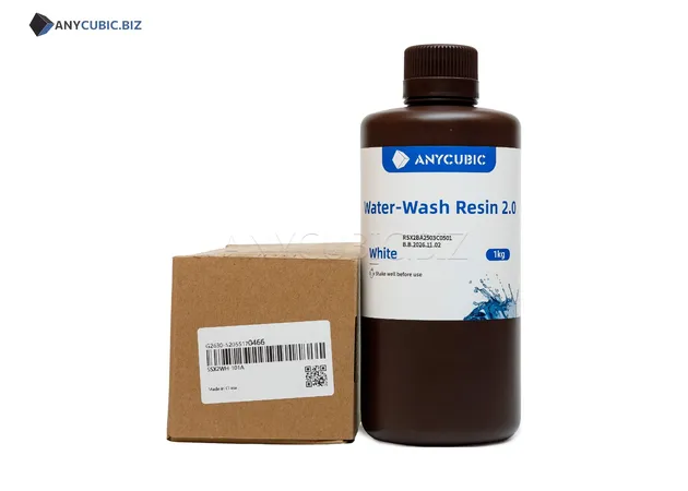 Фото 2 - Anycubic Water-Wash Resin 2.0 White 1 kg