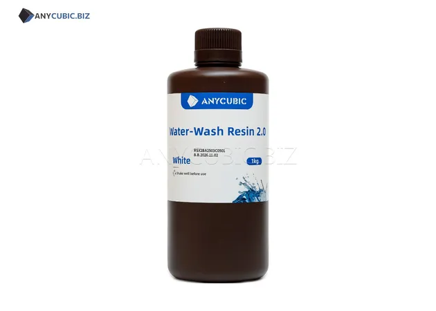 Фото 4 - Anycubic Water-Wash Resin 2.0 White 1 kg