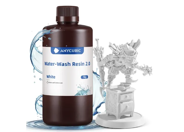 Фото 3 - Anycubic Water-Wash Resin 2.0 White 1 kg
