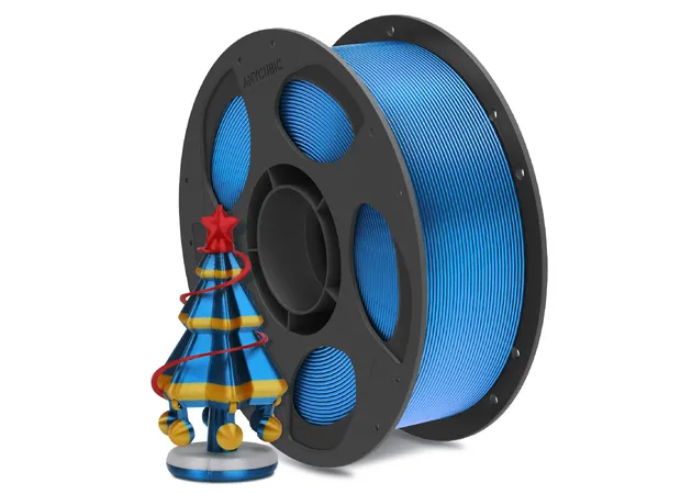 Фото 3 - Anycubic PLA Silk Blue Filament 1 kg 1.75 mm for 3D Printer
