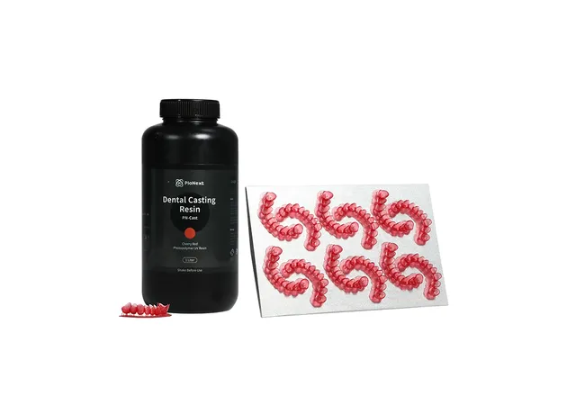 Фото 2 - Dental Casting Resin PioNext Cherry Red for 3D Printing 0.5 kg