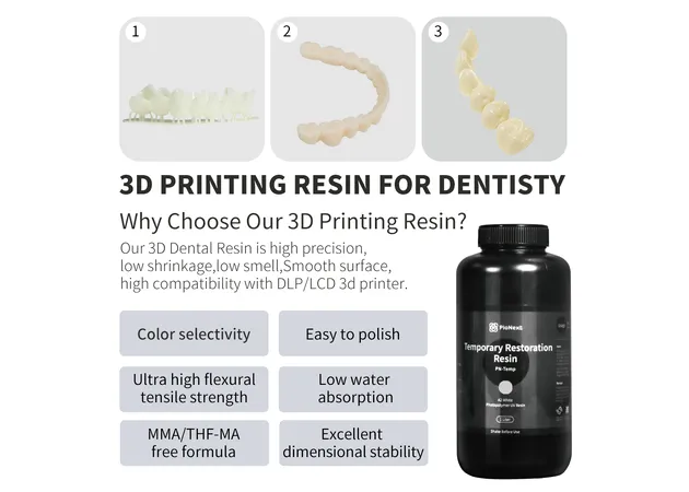 Фото 8 - Temporary Restoration Resin A2 White 0.5KG