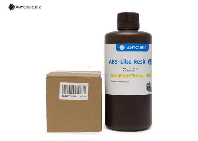 Фото 2 - Anycubic ABS-Like Resin 2.0 Translucent Yellow 1 kg