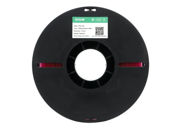 Фото 3 - eSUN TPU-95A Translucent Pink Flexible TPU Filament 1 kg