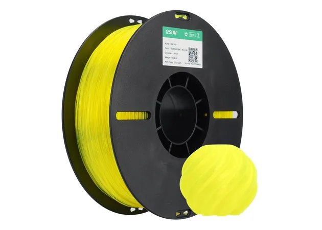 Фото 2 - eSUN TPU-95A Translucent Yellow Flexible TPU Filament 1 kg