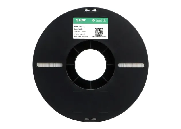 Фото 3 - eSUN eLastic TPE-83A White Soft Flexible TPE Filament 1 kg